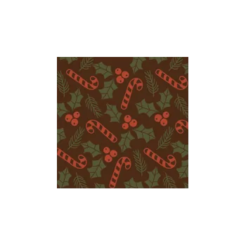 Holly Canes Chocolate Transfer Sheets - 300 mm x 400 mm - 10 sheets