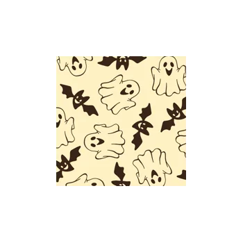 Ghost and Bat Chocolate Transfer Sheets - 300 mm x 400 mm - 10 sheets