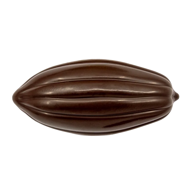 Plastic Cabosse Cacao Pod Molds - Blister Pack of 5 pcs - 55 mm x h 117 mm x d. 28.4 mm Plastic Cabosse Cacao Pod Molds - Blister Pack of 5 pcs - 55 mm x h 117 mm x d. 28.4 mm