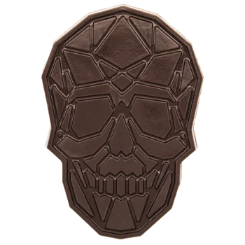 Plastic Geometric Skull Molds - Blister Pack of 5 pcs - 93 mm x h 134 mm x d. 10 mm