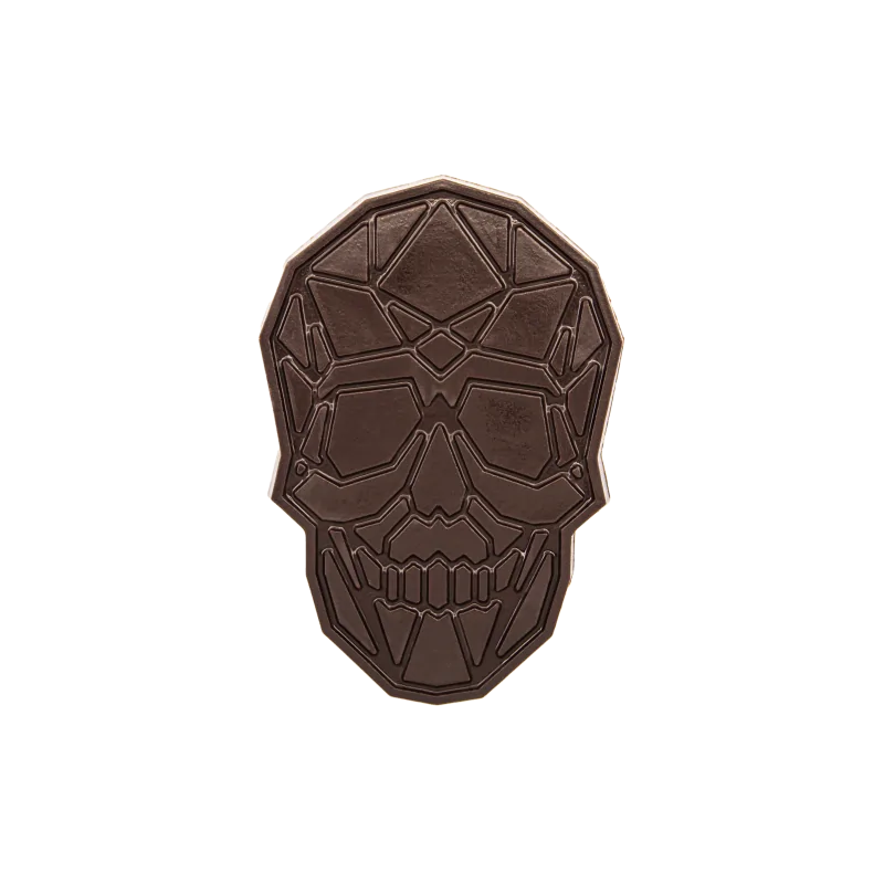 Plastic Geometric Skull Molds - Blister Pack of 5 pcs - 93 mm x h 134 mm x d. 10 mm
