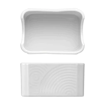 Fine White Porcelain Suger Packet Holder - Ecos Collection - 3.75 x 2.75 x 2" - set of 24