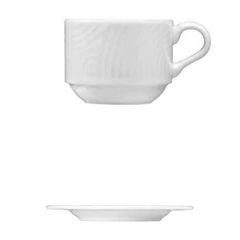 Fine White Porcelain Stack Cup - Ecos Collection - 4 oz. ( 118ml ) - set of 24