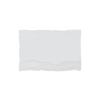 Fine White Porcelain Rectangular Plate - Terra Collection - 10.25 x 7" - set of 4