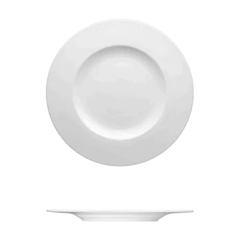 Fine White Porcelain Plate - Saturno Collection - 6 5/8" ( 17cm ) - set of 24