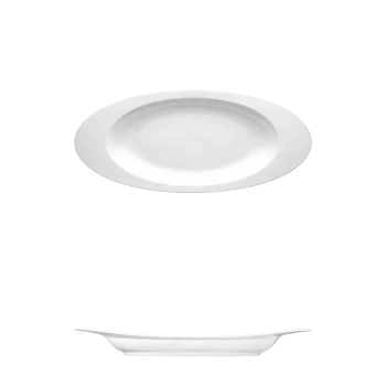 Fine White Porcelain Platter - Saturno Collection - 22 3/4" x 9 1/4" ( 57 x 24cm )