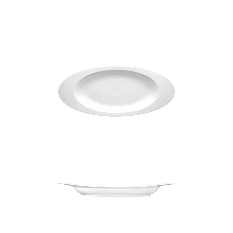 Fine White Porcelain Platter - Saturno Collection - 22 3/4" x 9 1/4" ( 57 x 24cm )
