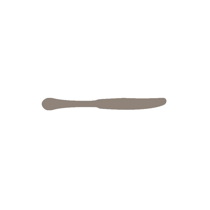 Laredo Collection Dessert Knife Solid Handle - set of 12 Laredo Collection Dessert Knife Solid Handle - set of 12