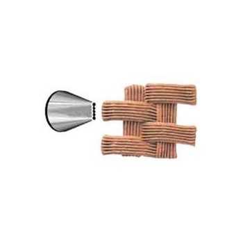 Ateco 47 Ateco 47 - Ribbon Pastry Tip - Stainless Steel Basketwave and Ribbon Pastry Tips