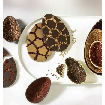 Edible Dessert Toppings - Bronze Metalic Chocrocks - 350gr
