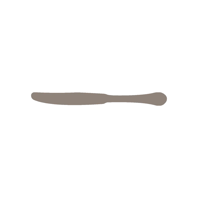 Floral Collection Dinner Knife Hollow Handle - set of 12 Floral Collection Dinner Knife Hollow Handle - set of 12