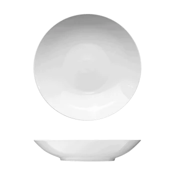 Fine White Porcelain Coupe Bowl - Saturno Coupe Collection - 13" ( 33cm ) - set of 2