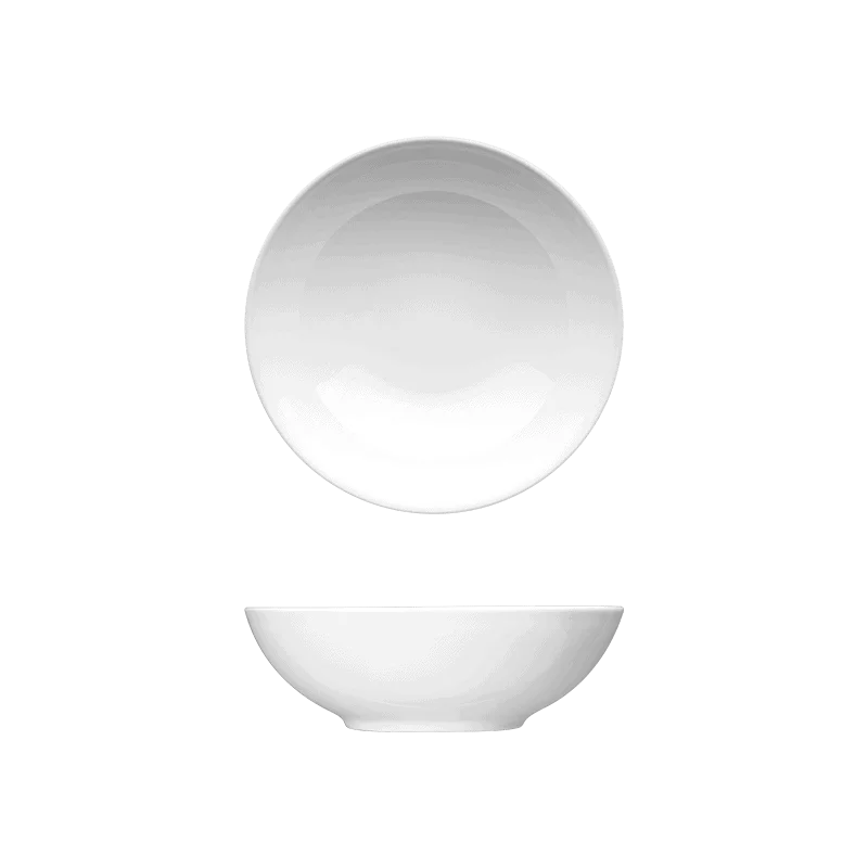 Fine White Porcelain Coupe Deep Plate - Saturno Coupe Collection - 9.5" ( 24cm ) - set of 12