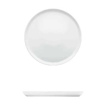 Fine White Porcelain Round Plate - Bistro Collection - 12 1/2" ( 32cm ) - set of 6