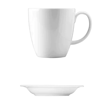 Fine White Porcelain Mug - Duo Collection - 11 oz. ( 330ml ) - set of 12