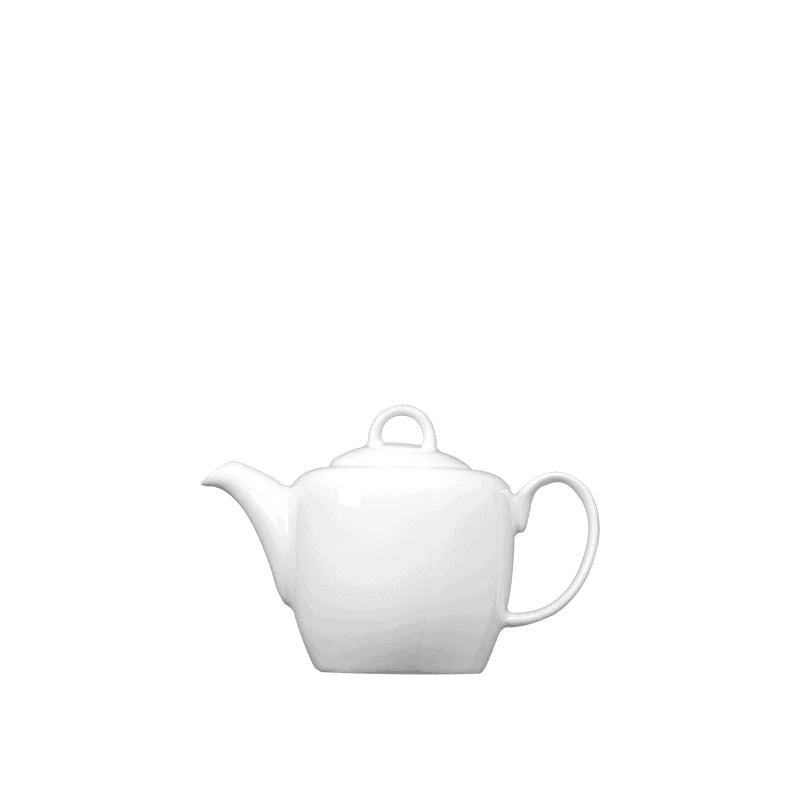 Fine White Porcelain Tea Pot - Duo Collection - 13 oz. ( 425ml ) - set of 6 Fine White Porcelain Tea Pot - Duo Collection - 13 oz. ( 425ml ) - set of 6