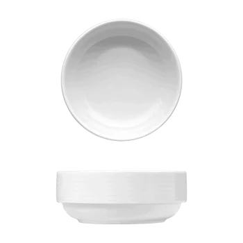 Fine White Porcelain Round Bowl - Duo Collection - 5 3/8" ( 13cm STK ) - set of 3