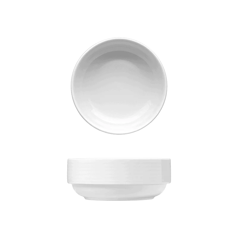 Fine White Porcelain Round Bowl - Duo Collection - 5 3/8" ( 13cm STK ) - set of 3