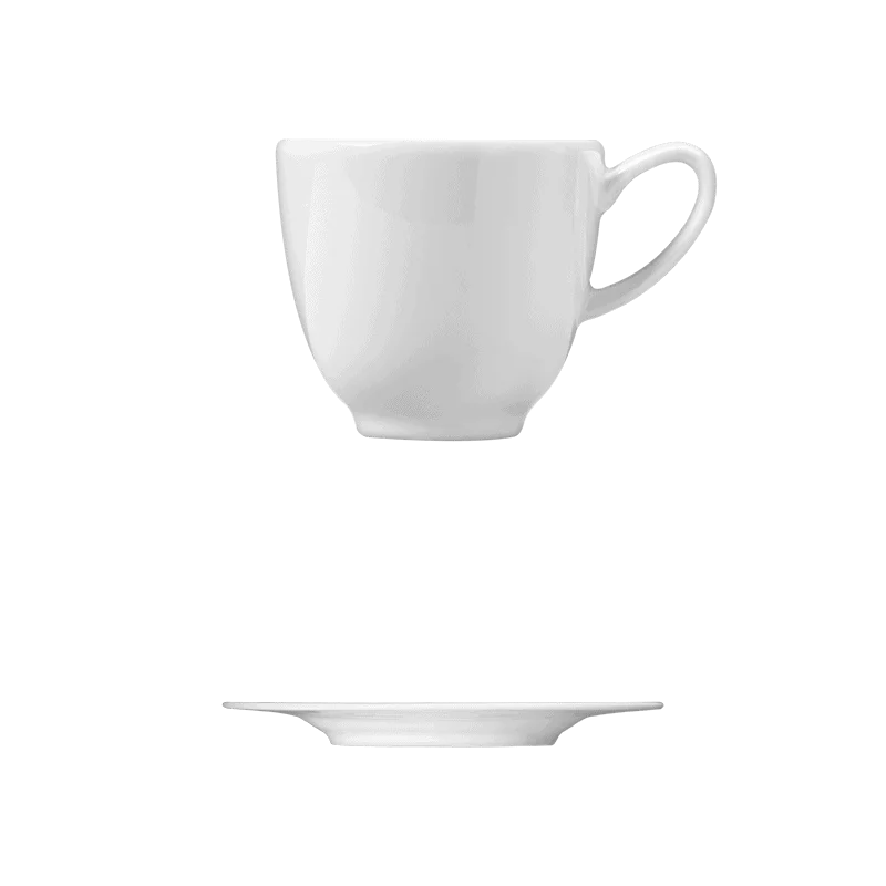 Fine White Porcelain Saucer - Ecos Collection - 5 1/8" ( 12cm ) - set of 24