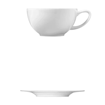 Fine White Porcelain Saucer - Ecos Collection - 7 1/8" ( 8cm ) - set of 24