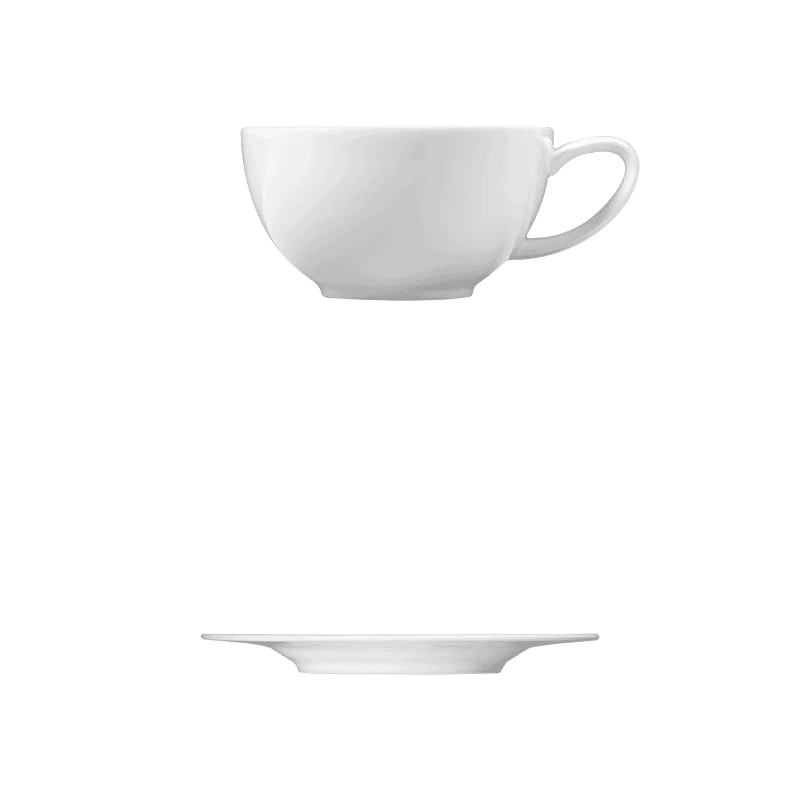 Fine White Porcelain Saucer - Ecos Collection - 7 1/8" ( 8cm ) - set of 24 Fine White Porcelain Saucer - Ecos Collection - 7 1/8" ( 8cm ) - set of 24