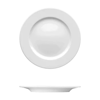 Fine White Porcelain Plate - Synergy Collection - 10 5/8" ( 27cm ) - set of 12