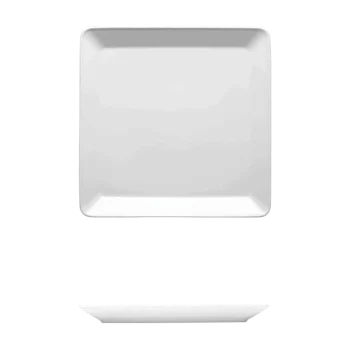 Fine White Porcelain Square Plate - Raio Collection - 4 3/4" ( 12cm ) - set of 24