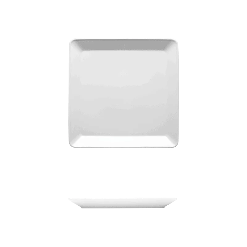 Fine White Porcelain Square Plate - Raio Collection - 4 3/4" ( 12cm ) - set of 24
