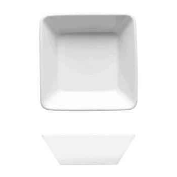 Fine White Porcelain Square Bowl - Raio Collection - 4 3/4" ( 12cm ) - set of 24