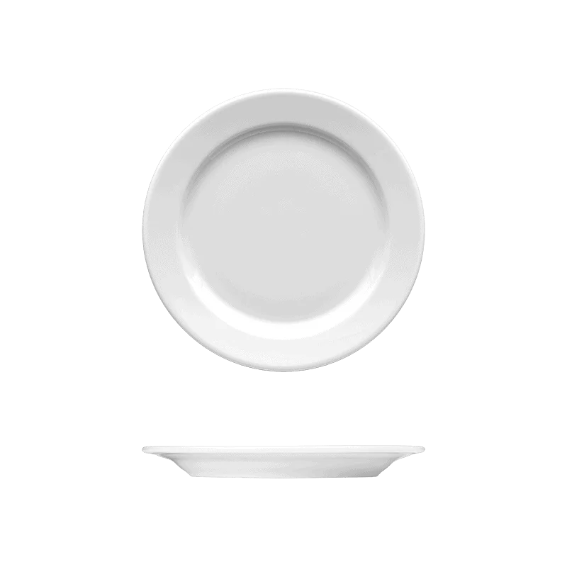 Fine White Porcelain Plate - Synergy Collection - 12" ( 30.5cm ) - set of 6