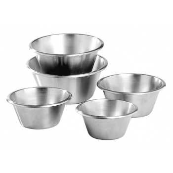 Matfer Bourgeat 702624 Matfer Bourgeat Flat Bottom Stainless Steel Mixing Bowl 9 1/2" Mixing Bowls