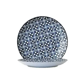 Candour Azure Coupe Plate (D:9.0'') - Set of 24