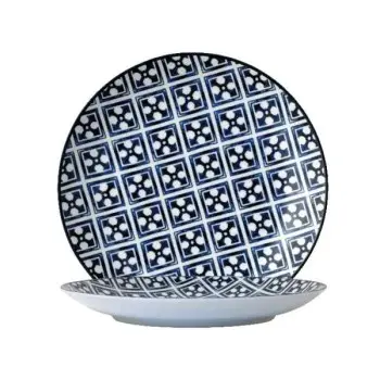 Candour Azure Coupe Plate (D:10.75'') - Set of 24