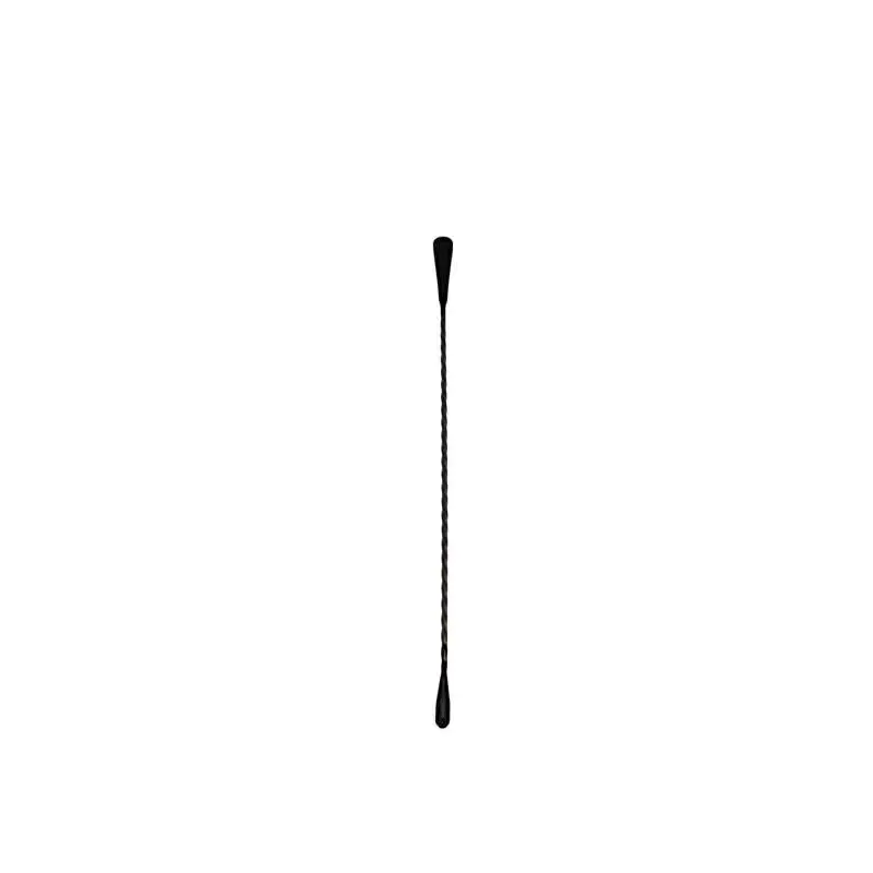Mix Dual Sided Bar Teadrop Spoon, Black Matte (L:15.748'' X W:0.59'')