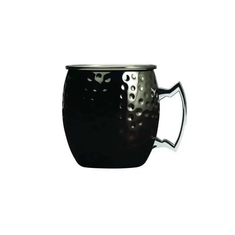 Moscow Mule Black Hammered Cup 16.0 Oz - Set of 12 Moscow Mule Black Hammered Cup 16.0 Oz - Set of 12