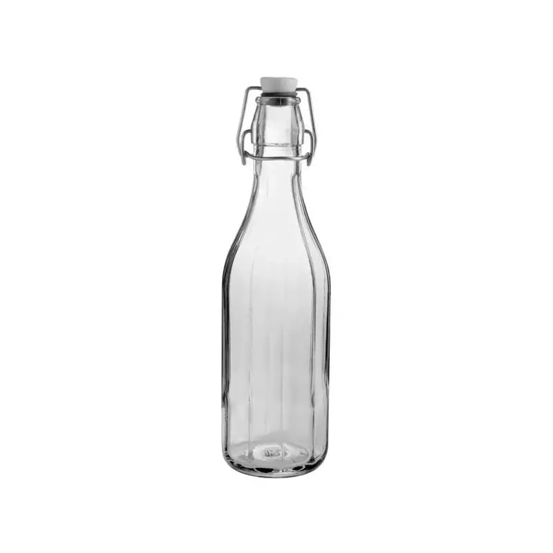Paneled Swing Top Bottle 17.0 Oz (L:3.2'' X W:2.8'') - Set of 12 Paneled Swing Top Bottle 17.0 Oz (L:3.2'' X W:2.8'') - Set of 12