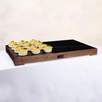 Bon Chef Food Warmer - 42.5" x 26" - Black Walnut