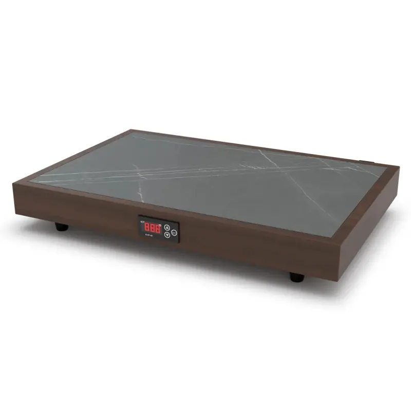 Bon Chef Food Warmer - 23.6" x 15.75" - Black Walnut
