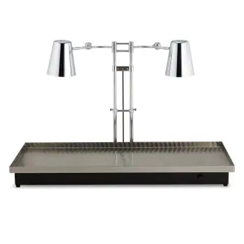 Bon Chef Heated Warming Plate with Dual Heat Lamp - 48" x 22"