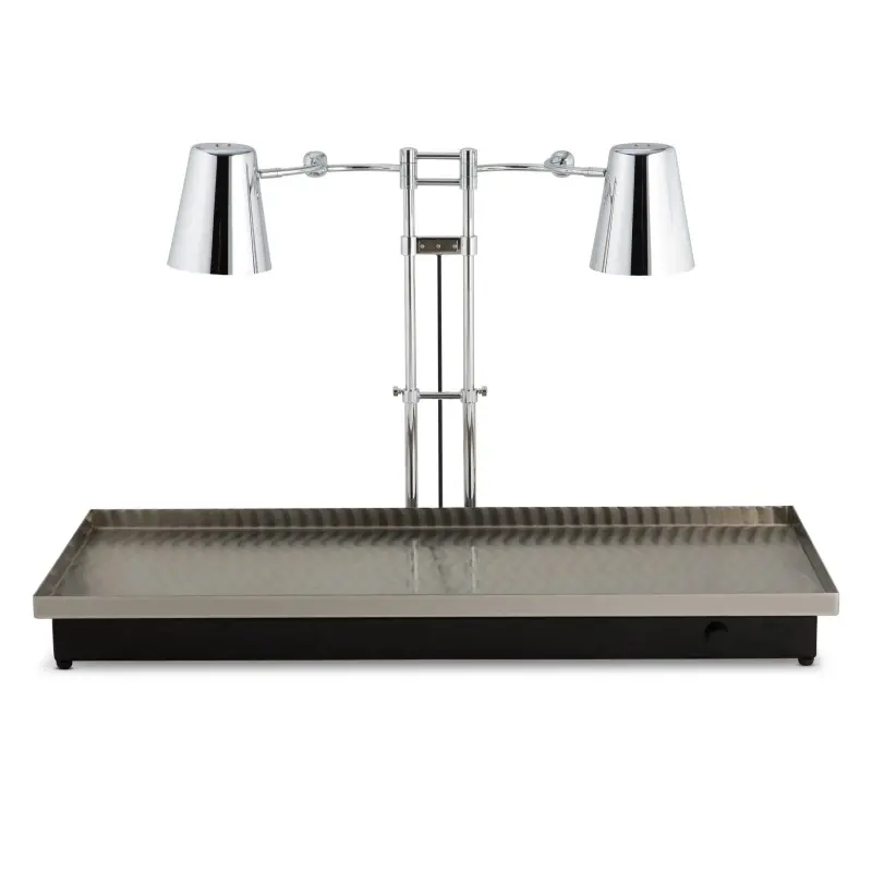 Bon Chef Heated Warming Plate with Dual Heat Lamp - 48" x 22"