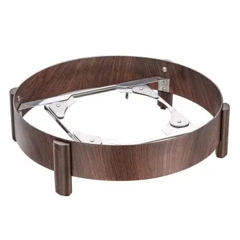 Bon Chef Slim Induction Stand - Full Size - Round - Mahogany