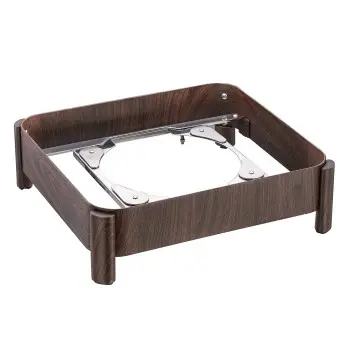 Bon Chef Slim Induction Stand - 2/3 Size - Rectangle - Mahogany