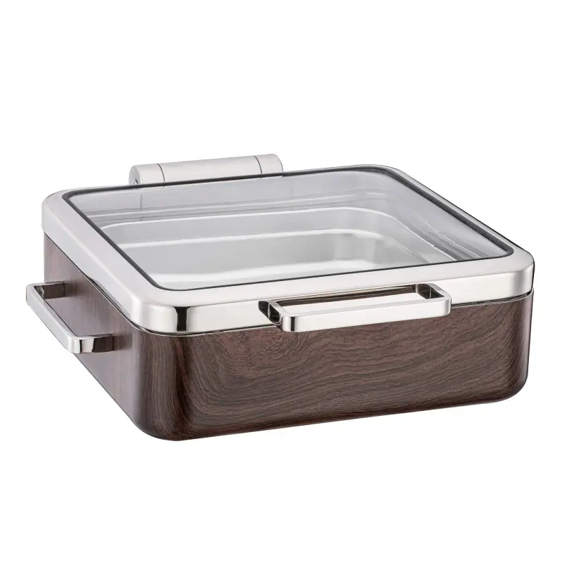 Bon Chef Mahogany Chafer - 2/3 Size - 6.34 qt. - Rectangle Bon Chef Mahogany Chafer - 2/3 Size - 6.34 qt. - Rectangle