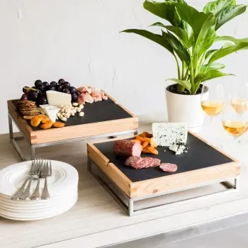 Bon Chef Oak Tray - Square - 12.75"