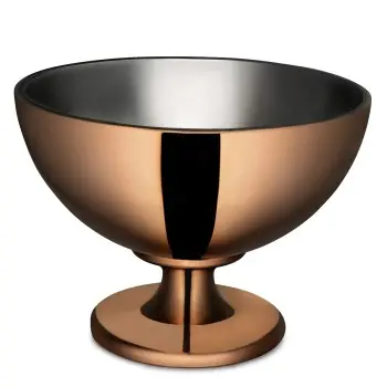 Bon Chef Punch Bowl - 17.5" Dia. x 12.6" H - Rose Gold