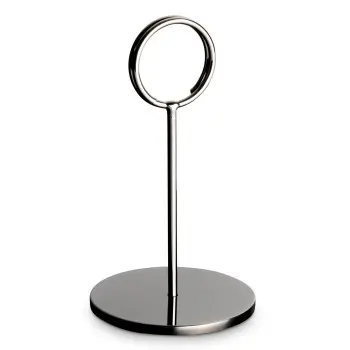 Bon Chef Table Card Stand - Spiral Clip - Black PVD