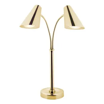 Bon Chef Double Heat Lamp - Gold PVD Finish