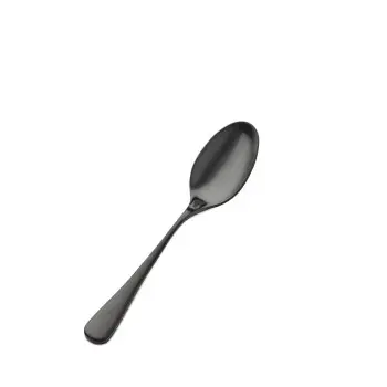 Bon Chef Como Teaspoon - 6 - 3/8" - Black Matte - Set of 12