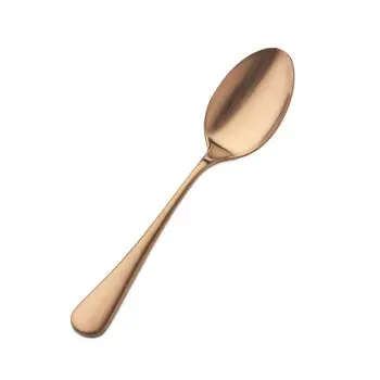 Bon Chef Como Table Serving Spoon - 8 - 1/2" - Rose Gold Matte - Set of 12