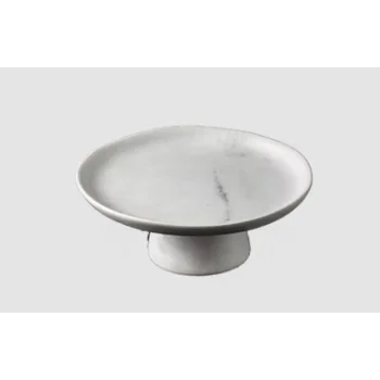 Elegant Cake Stand - Handcrafted Stoneware - 17 x 6.6 cm - Set of 6